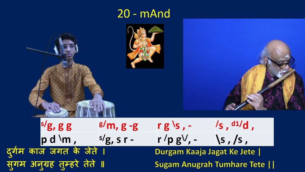 Hanuman Chalisa with notation - on revolutionary bansuri