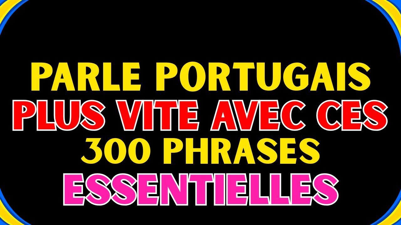 1️⃣ 💥 PARLE PORTUGAIS SANS BLOQUER : LES PHRASES COURTES QUE TU UTILISERAS TOUS LES JOURS 🚀