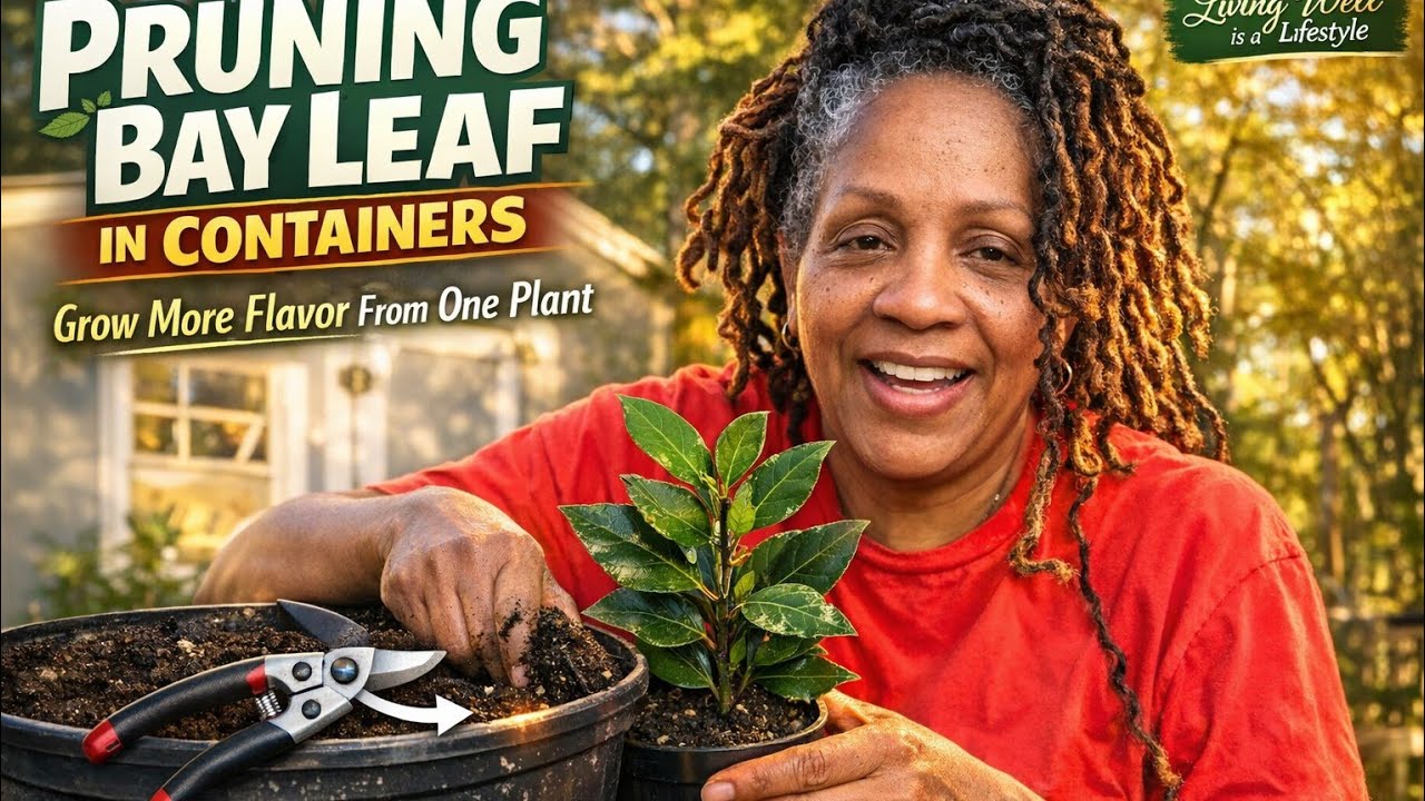 Pruning & Potting Bay Leaf in Container