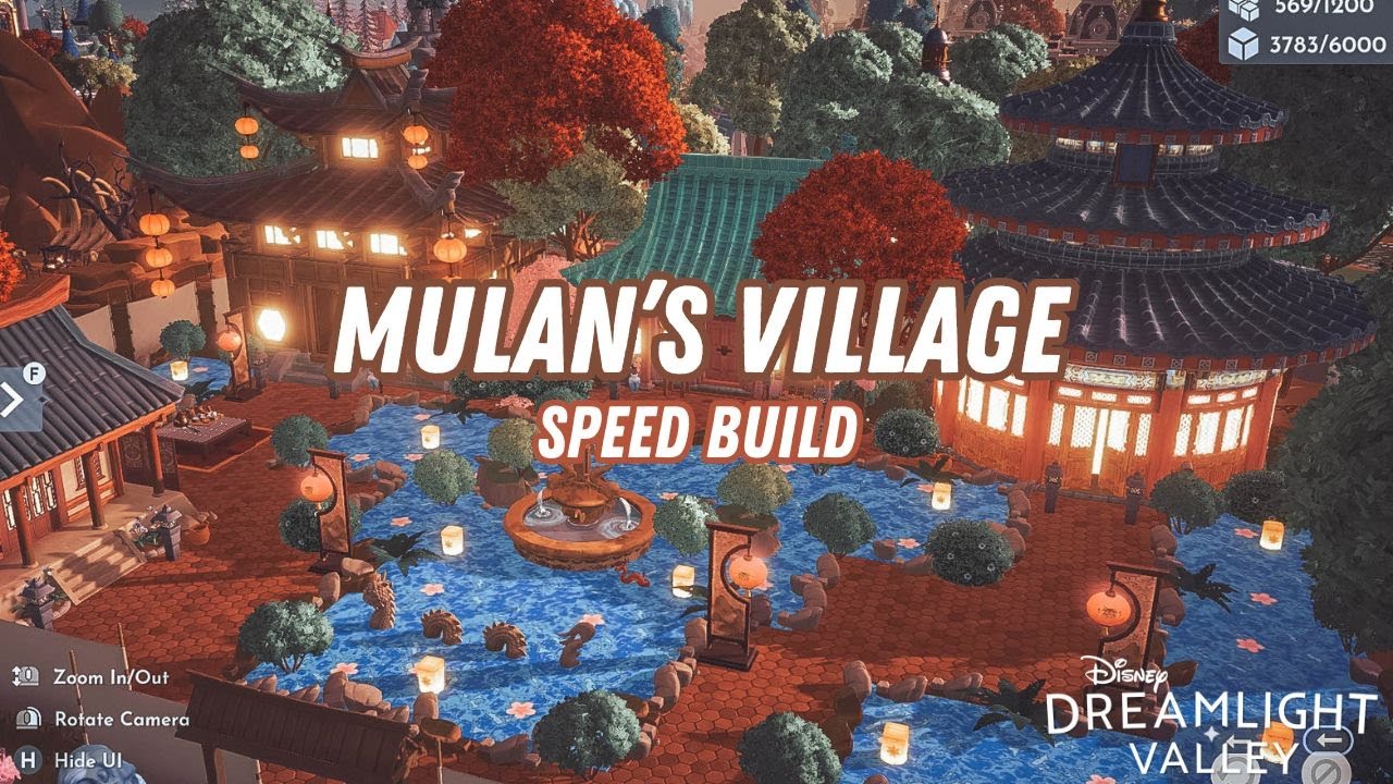 Mulans Village Speed Build || Disney Dreamlight Valley
