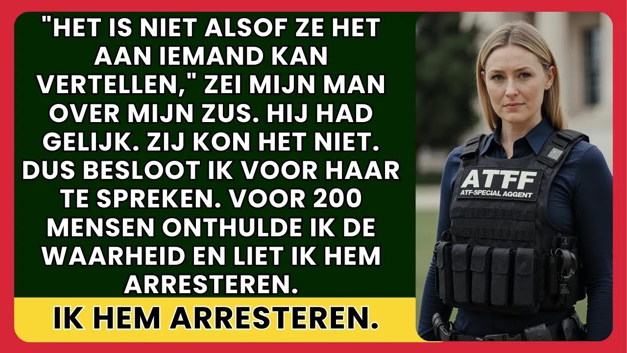 “HET IS NIET DAT ZE HET IEMAND KAN VERTELLEN,” ZEIDE MIJN MAN. HIJ HAD GELIJK. ZE KON NIET… VERHAAL