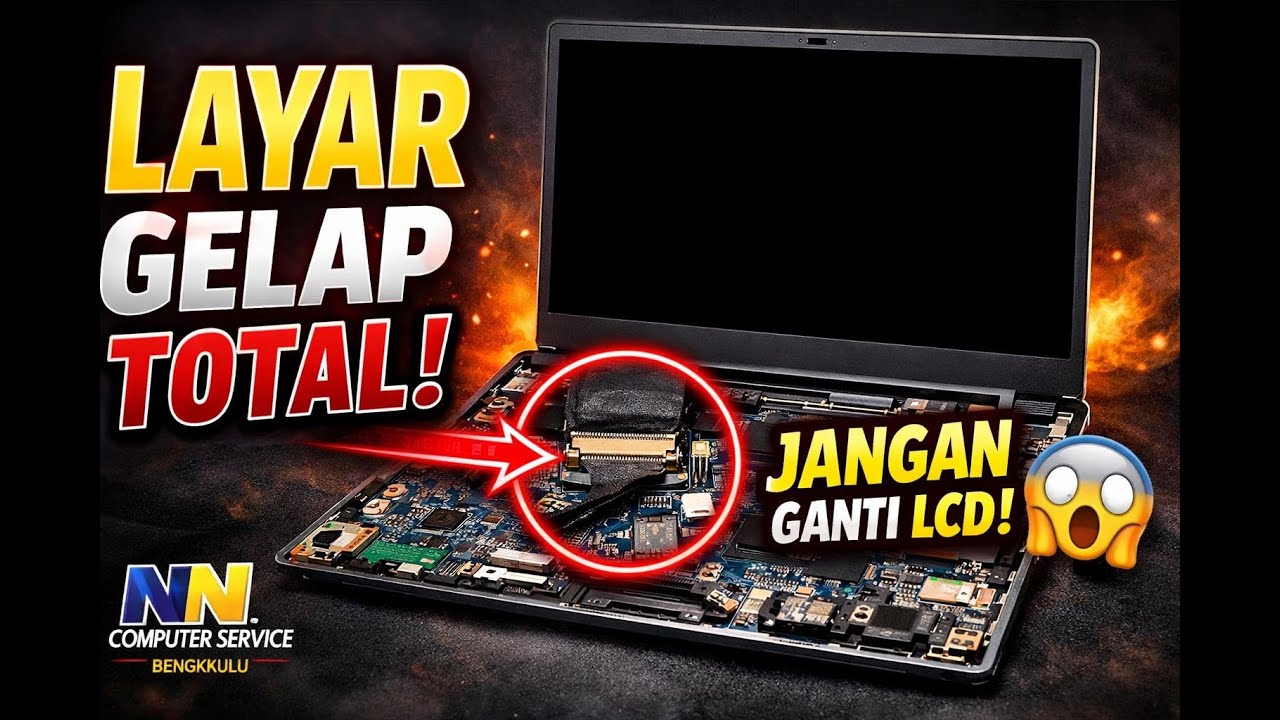 Layar Gelap Axioo NL41MU2 – Dibongkar Pelan-Pelan, Ketahuan Biangnya!