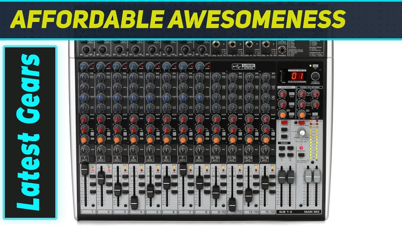 Behringer Xenyx X2222USB: первоклассный 22-канальный микшер для превосходного звука