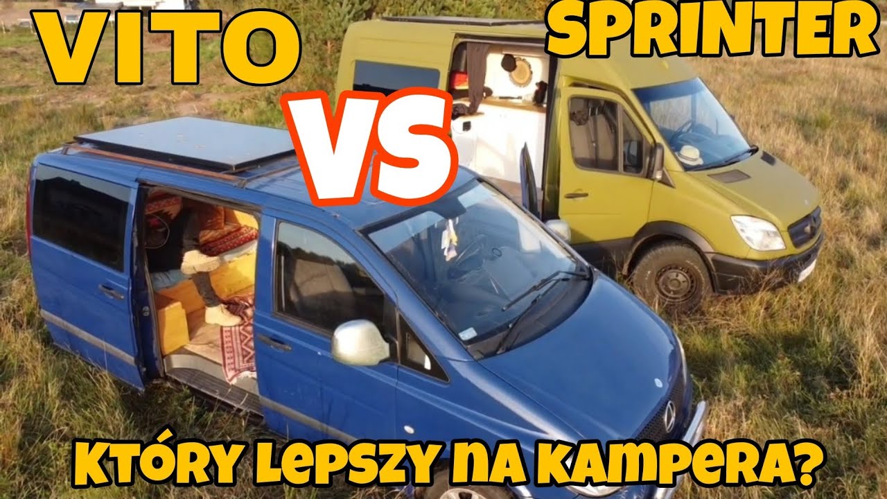 Porównałem dwa Mercedesy przerobione na kampery. Plusy i minusy...Która zabudowa lepsza?