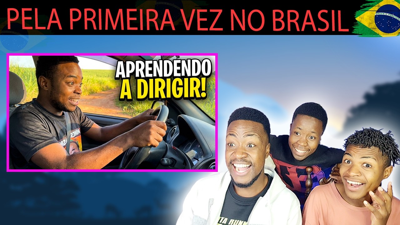 ELE APRENDEU  CONDUZIR PELA PRIMEIRA VEZ NO BRASIL E FEZ ISSO!