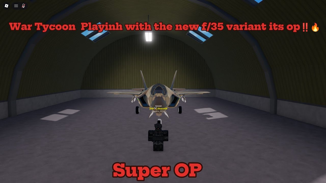 War Tycoon  Playing with the new f/35 variant its op‼️🔥