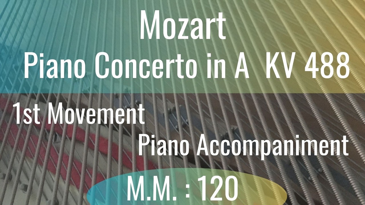 Mozart   Piano Concerto in A KV 488 Mvt 1   120