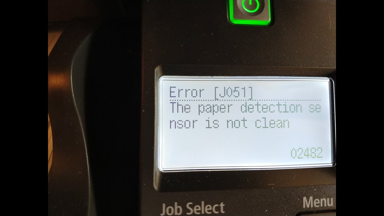 Error [J051] Properly clean your Canon DR G2110 scanner