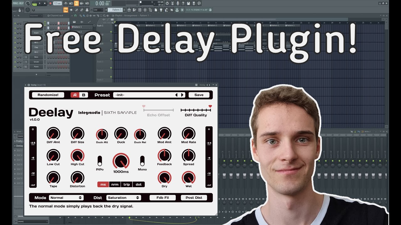 Deelay Overview - Free Delay Plugin by Integraudio & Sixth Sample