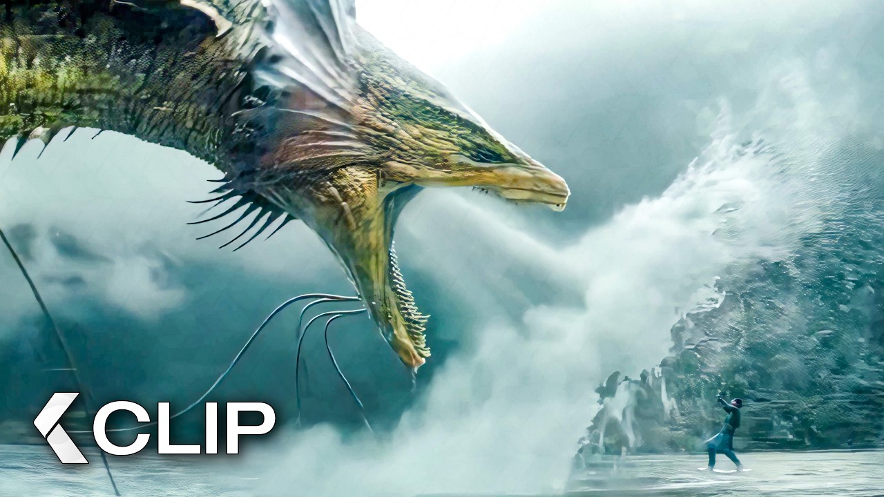 Aang and Katara vs. Giant Sea Dragon Fight Scene - AVATAR: THE LAST AIRBENDER Season 2 (2026)