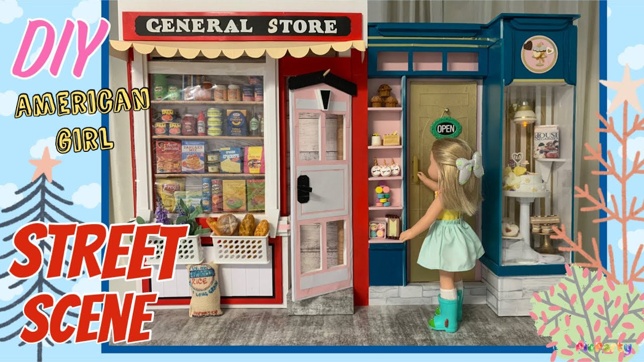 Сцена на улице/в магазине American Girl своими руками — креативные способы хранения и демонстраци...
