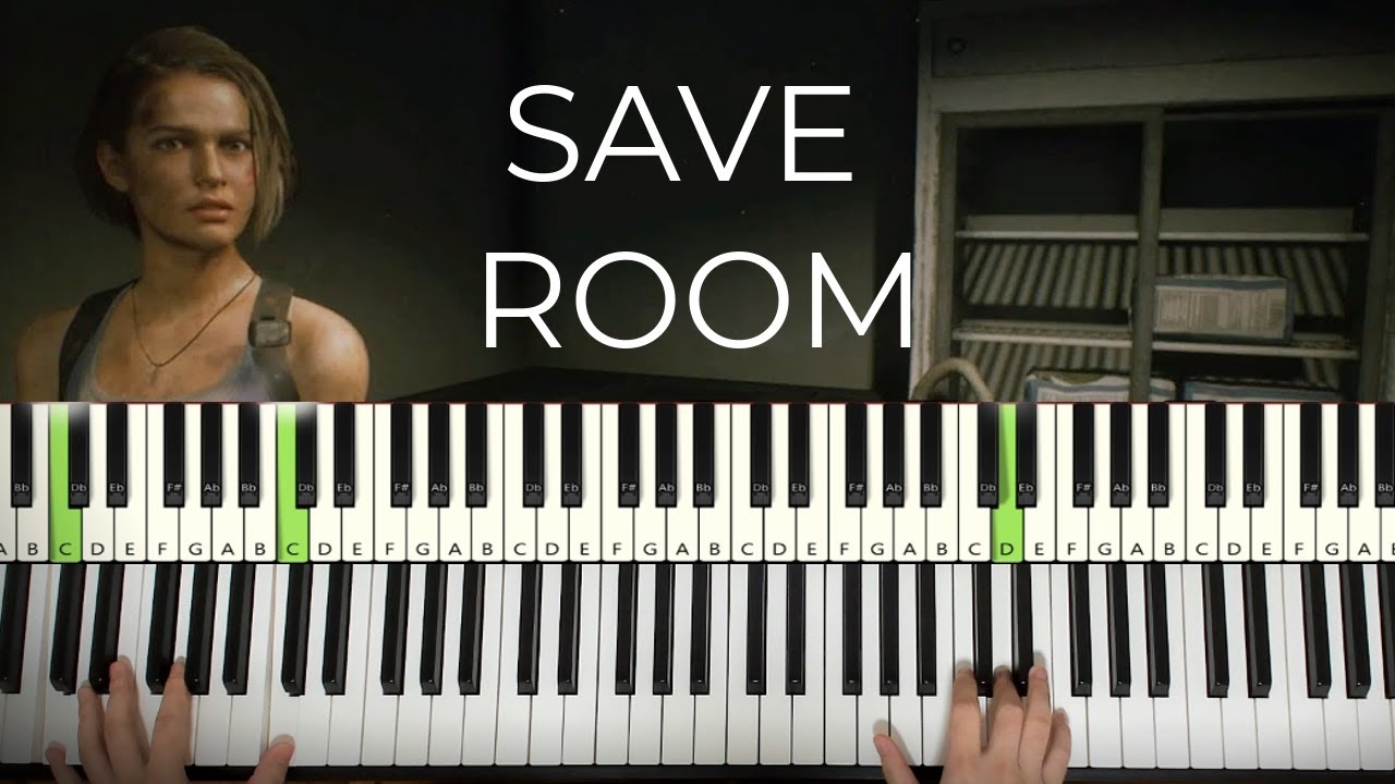 Resident Evil 3 - Save Room Theme (Piano Tutorial Lesson)