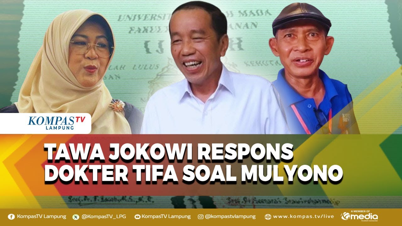 Jokowi Menjawab dengan Tawa soal Mulyono, Nama yang Disebut Dokter Tifa