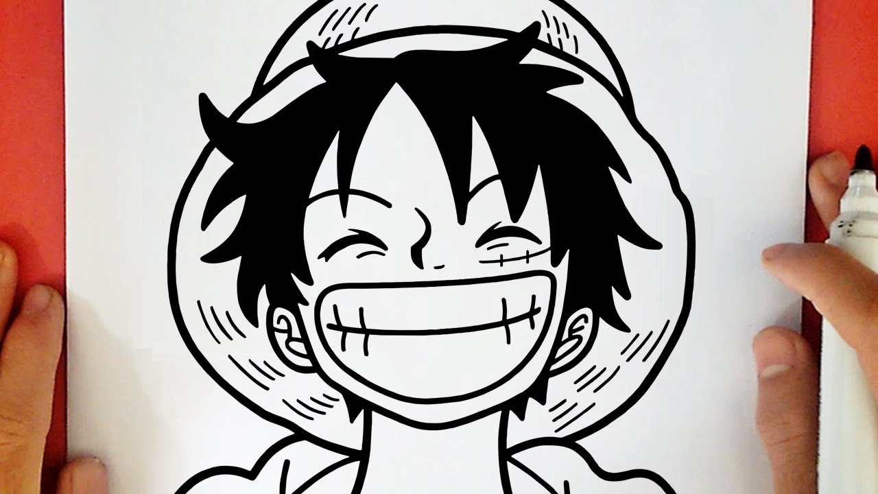 HOW TO DRAW LUFFY (ONE PIECE)