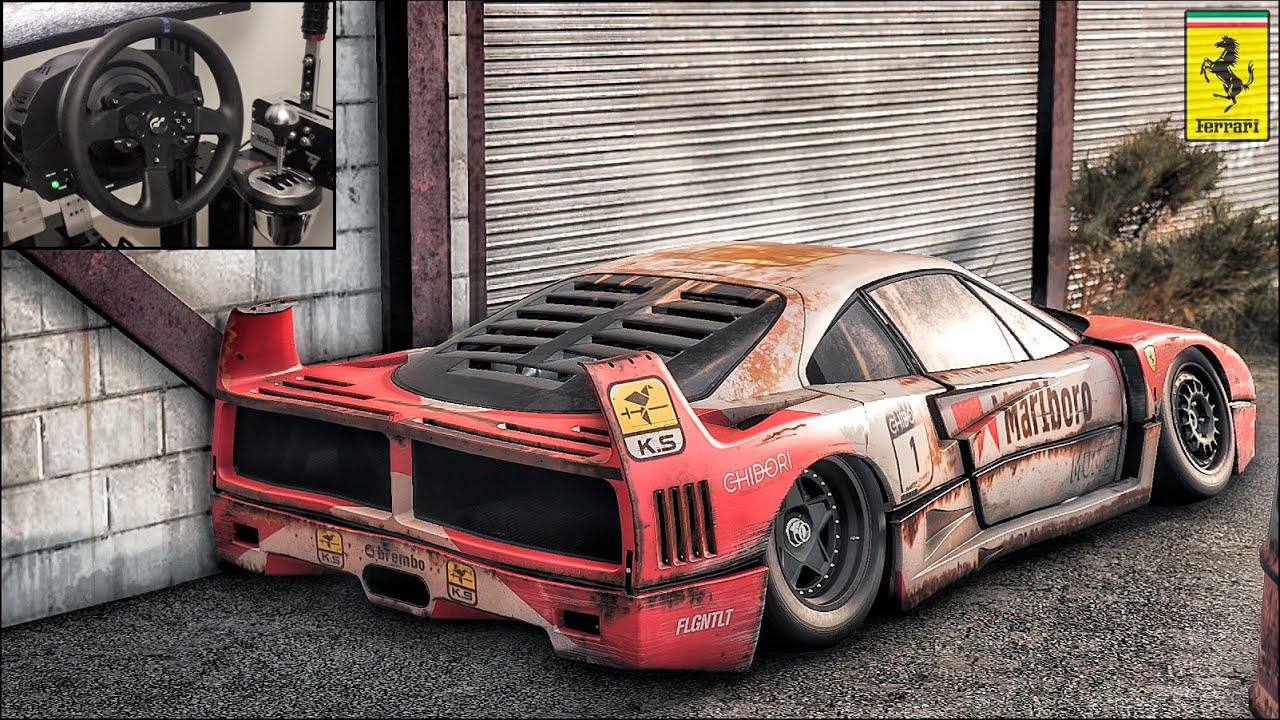 Rebuilding a FERRARI F40 Competizione - NFS HEAT | Thrustmaster T300RS Gameplay.
