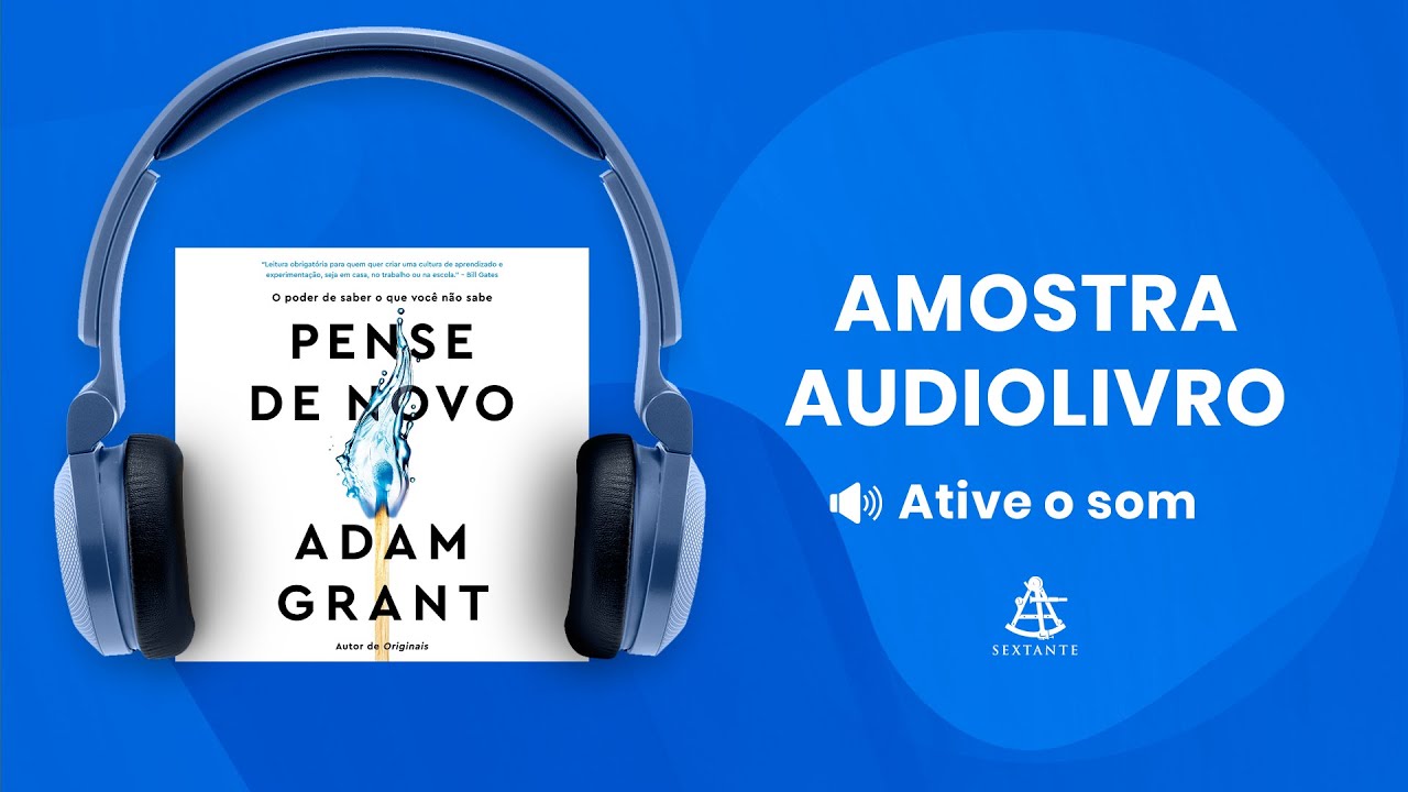 Pense de novo - Amostra - Editora Sextante (Audiolivro)