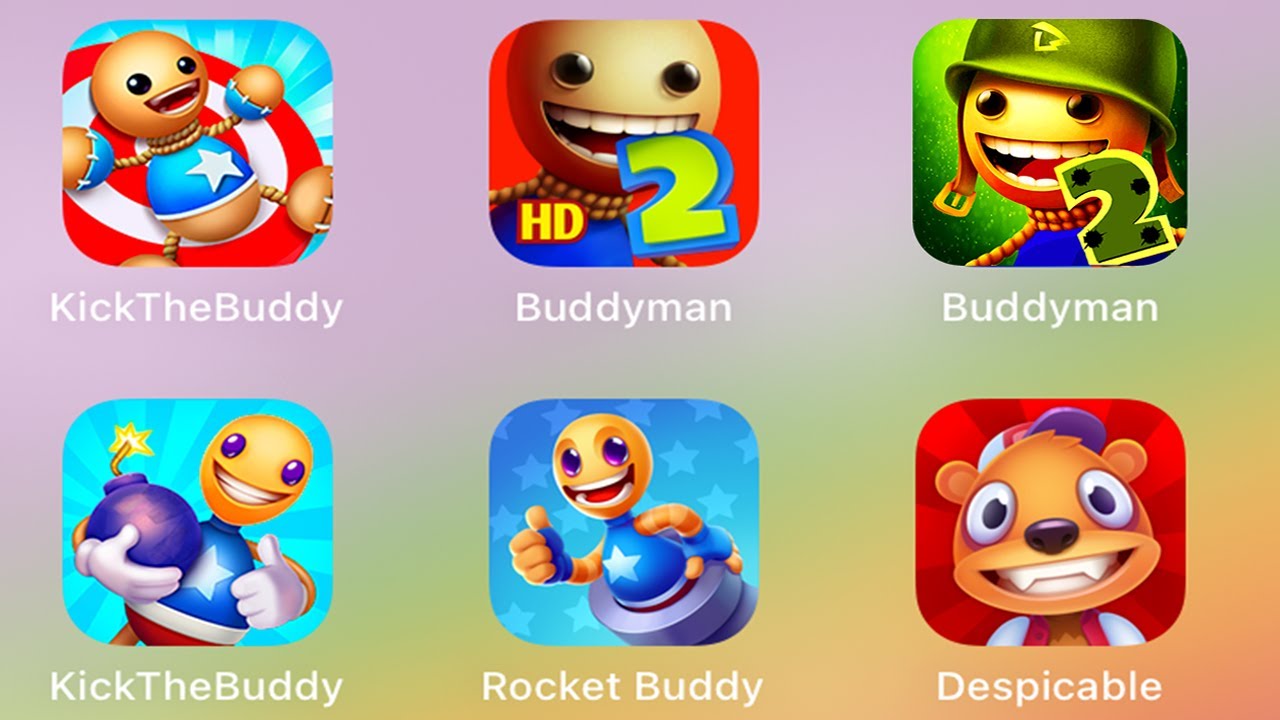 Buddyman Kick 2 против Kick the Buddy 2 против Despicable Bear против Kick the Buddy Forever прот...