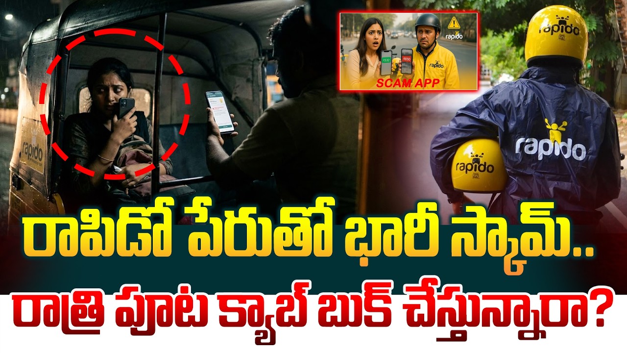 రాపిడో పేరుతో భారీ స్కామ్.. రాత్రి పూట క్యాబ్ బుక్ చేస్తున్నారా? Rapido Fake App | Rapido Scam