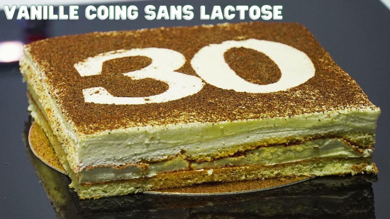 Entremet sans lactose vanille coing - Un gâteau d'anniversaire parfait