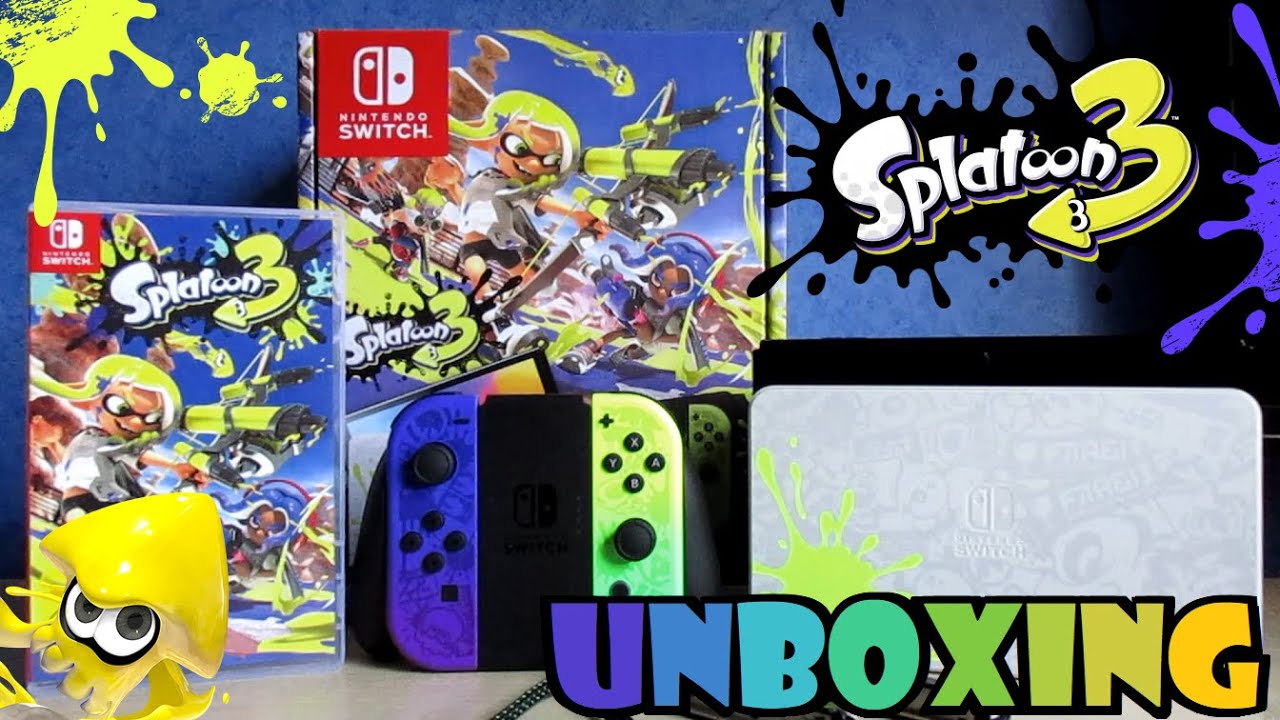 UNBOXING - Nintendo Switch OLED - Splatoon 3 Edition