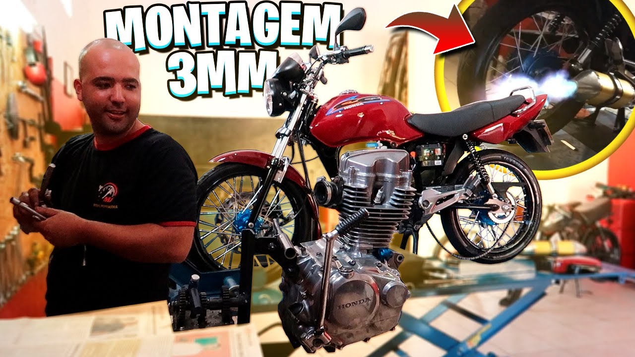 MONTAGEM KIT 3MM COMANDO E CABEÇOTE ALTO GIRO NA VARETA ‹‹ Mj Motos e Preparaçôes ››