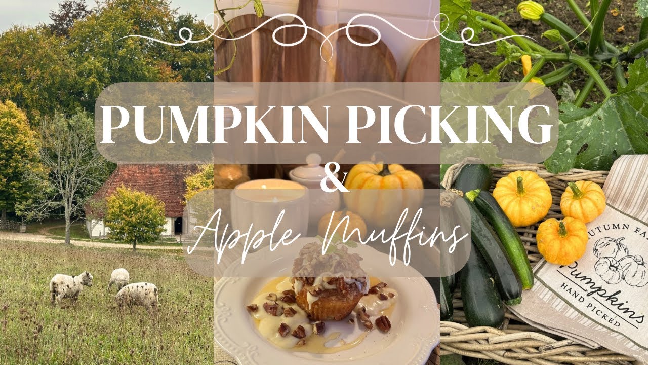 Slow Living English Countryside Vlog 🍂| Autumn in England, Cosy Tea Ritual, Pumpkin Harvest🎃