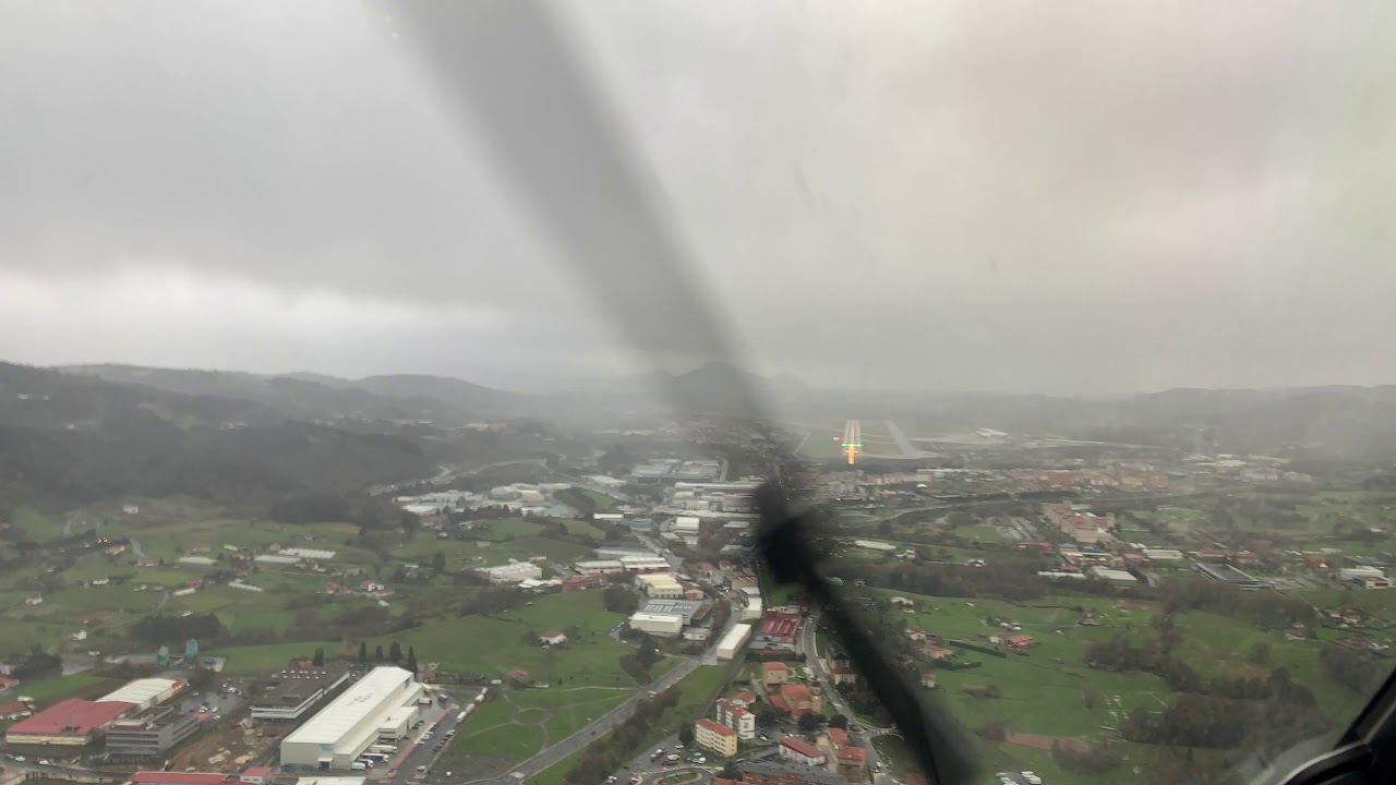 Aproximación ILS a BILBAO pista 30