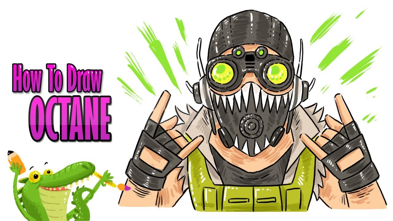 how to draw octane | apex legends