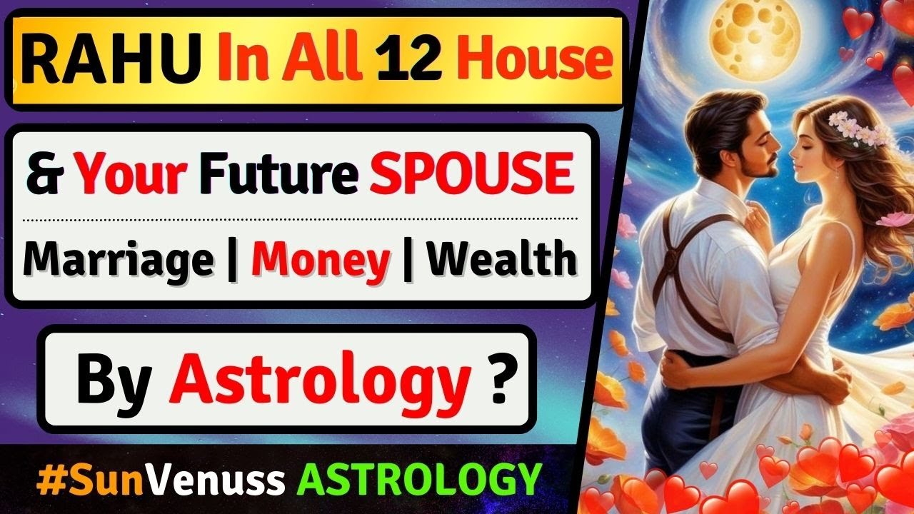 RAHU IN ALL 12 HOUSES | MARRIAGE AND YOUR SPOUSE | VENUS IN DIFFERENT HOUSES | VEDIC ASTROLOGY