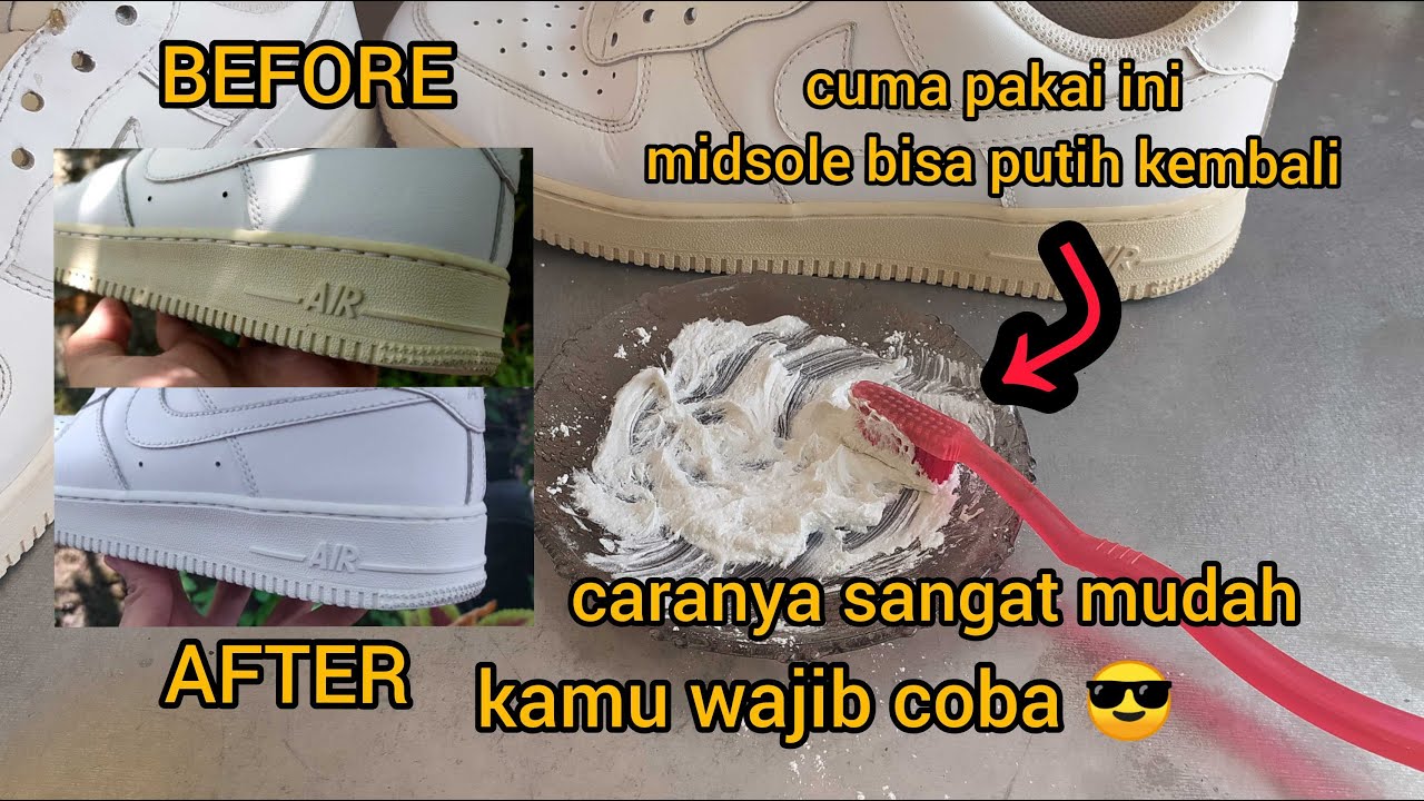 Cara Ampuh Memutihkan sol sepatu yang menguning (unyellowing) mudah dan hemat