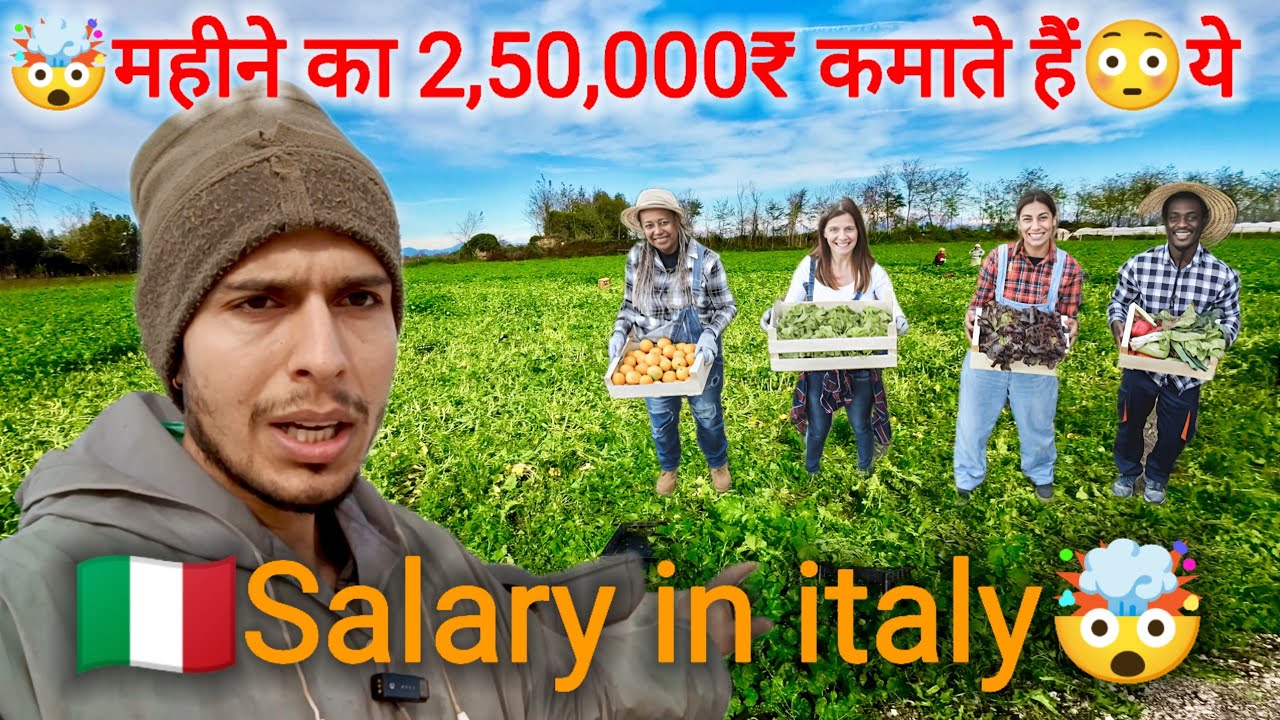 🤯ये मजदूर 1दिन का 9,000₹रुपए कमाते हैं|Mustard Work Salary In Italy🇮🇹|Italy Indian Vlogger
