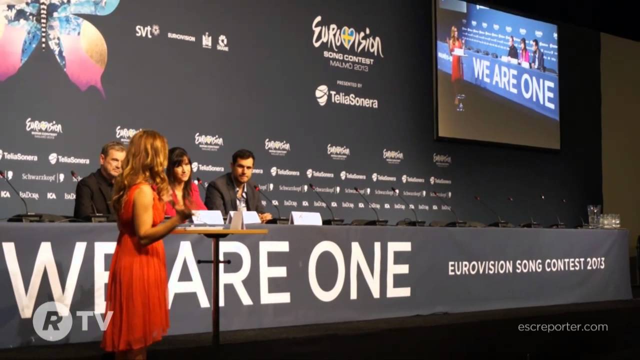 Petra Mede (host) Press Conference - ESC 2013