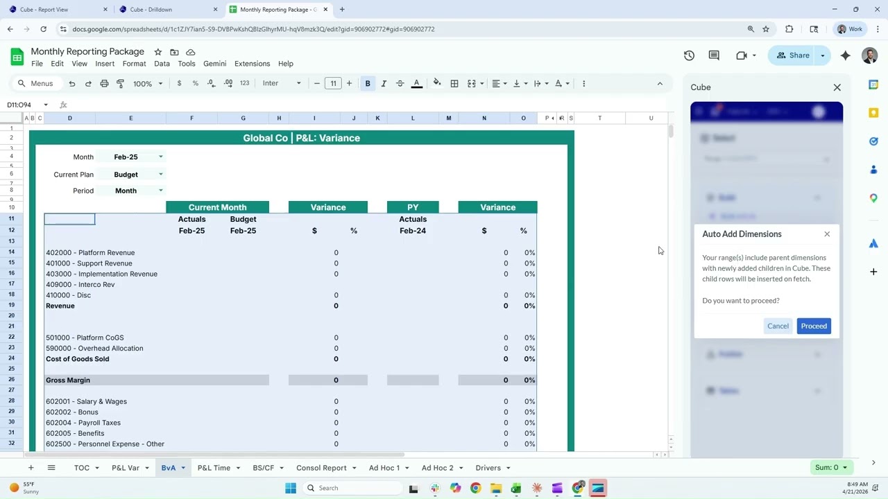 Connect Existing Spreadsheet Reports to Cube in Seconds