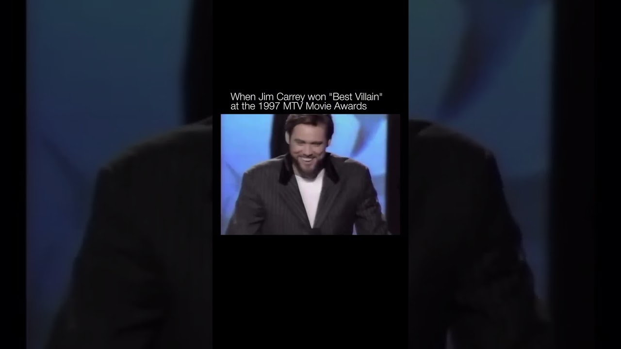When Jim Carrey Won "Best Villain" at the 1997 MTV Movie Awards 😂 Iconic!