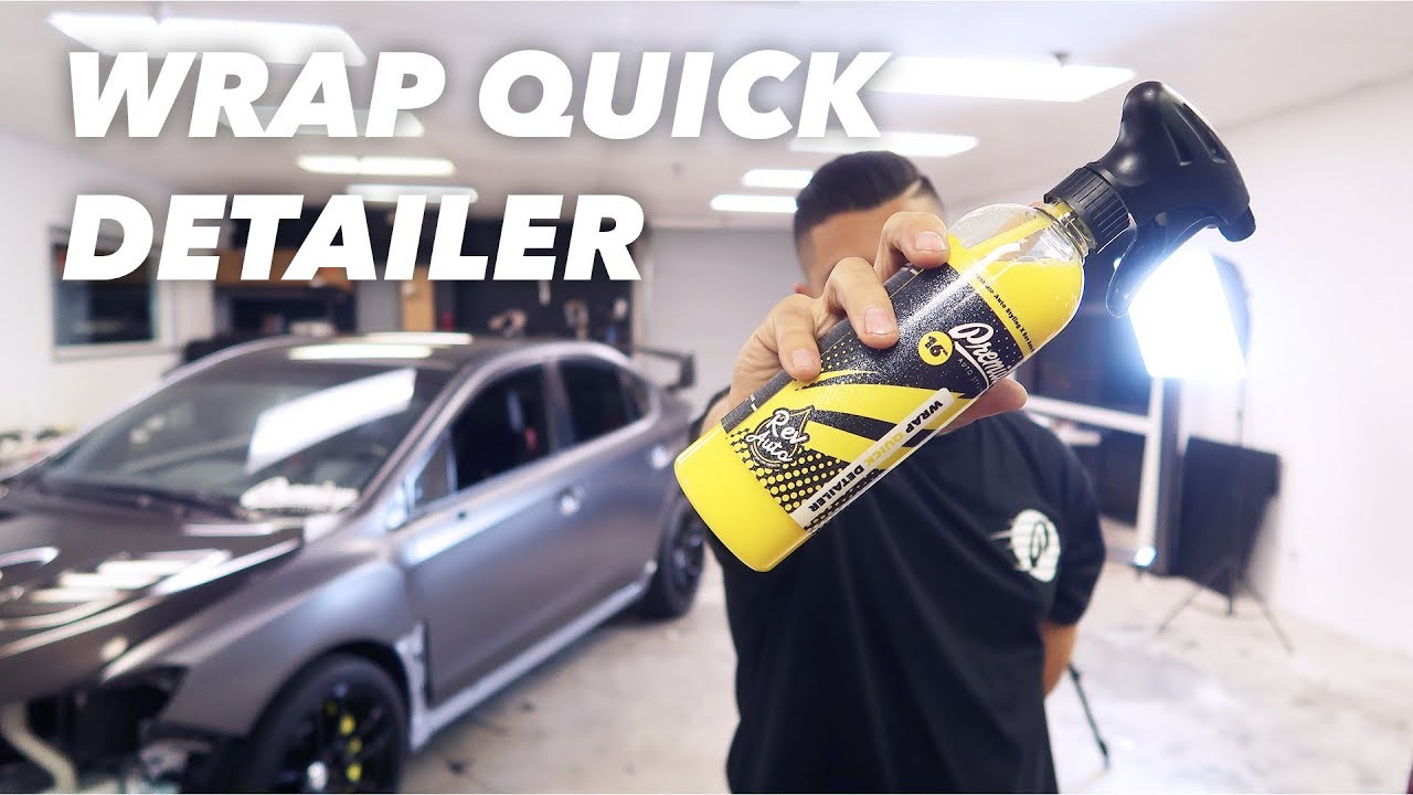 How To Clean Vinyl Wrap (Quick Detailer Spray)