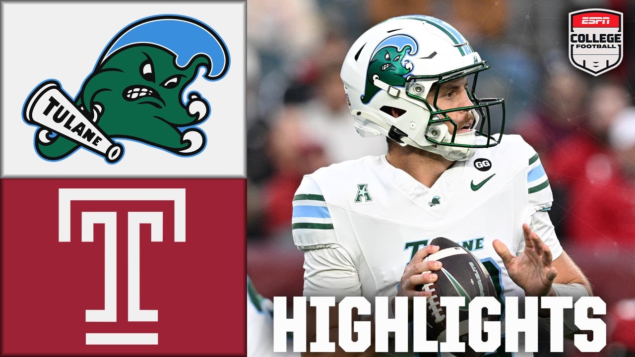 Tulane Green Wave vs. Temple Owls | Full Game Highlights | ESPN College Football