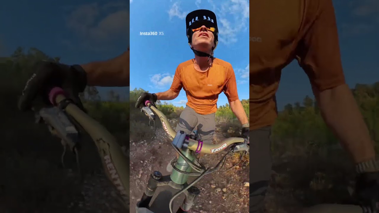 Ein hod trail, first test with insta360 x5 mounted on handlebar, just in 4k and compressed #bike