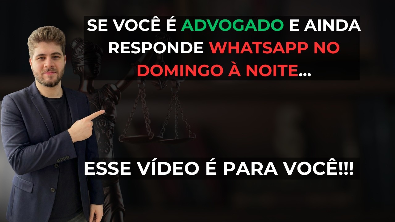 Se você é advogado e ainda responde WhatsApp no domingo à noite, este agente vai mudar sua vida…