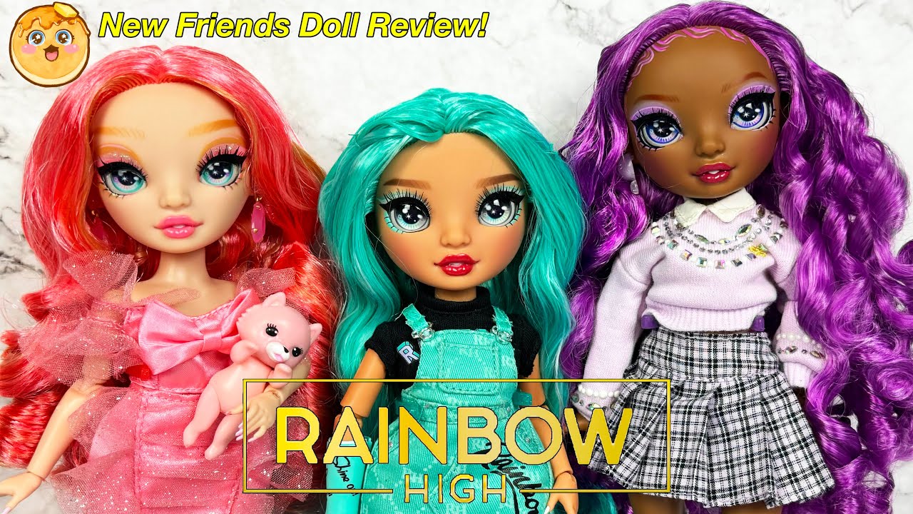 Rainbow High New Friends Pinkly Paige, Blu Brooks, and Lilac Lane Dolls Full Unboxing + Review!