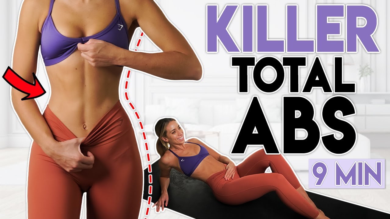 KILLER TOTAL ABS BURN 🔥 Ab Tone, Shred & Fat Burn | 9 мин. Тренировка