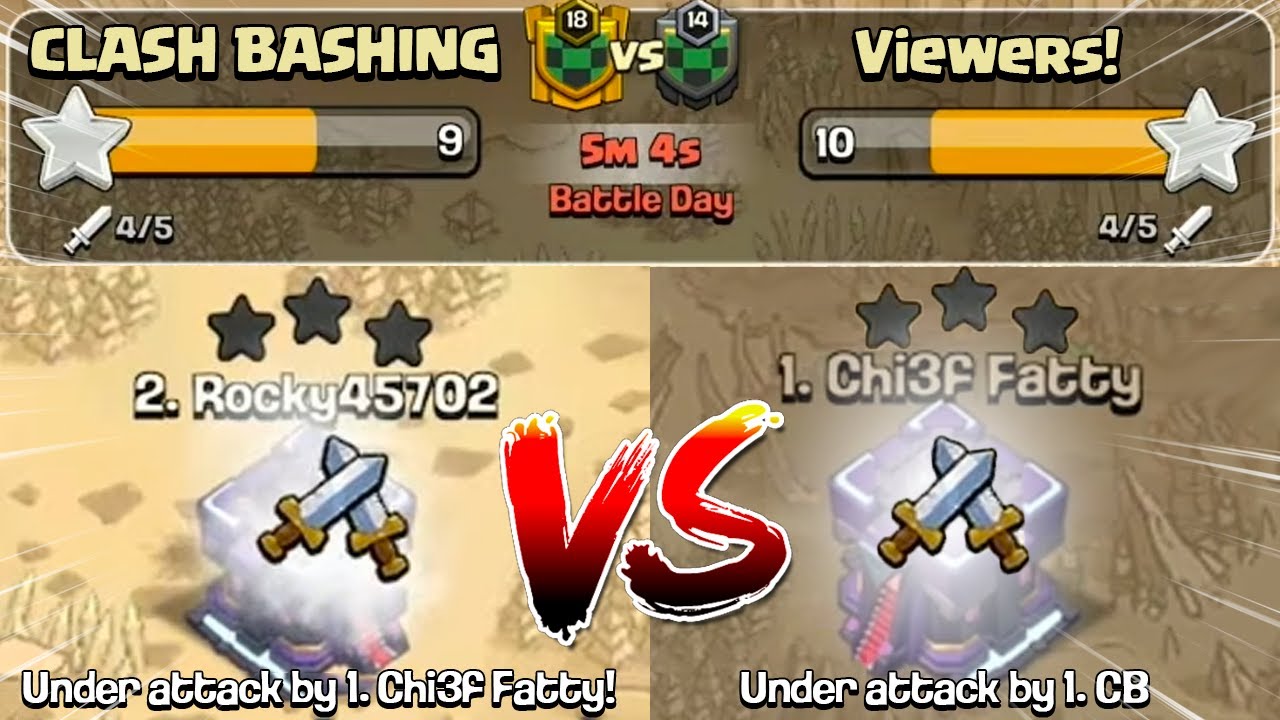 Can I Complete the Comeback in this 5v5 War against Viewers? - Clash of Clans