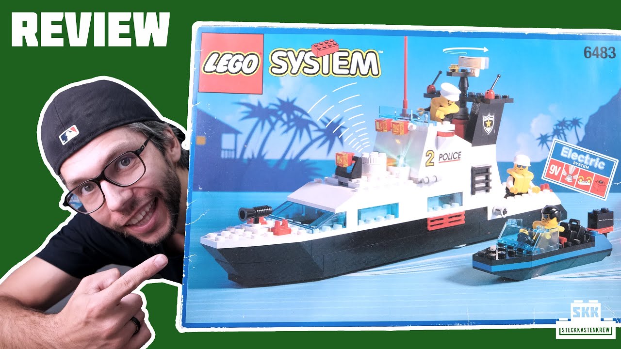 Light & Sound ist soo geil zum Nerven: LEGO® 6483 Polizeischnellboot von 1994 [Review]