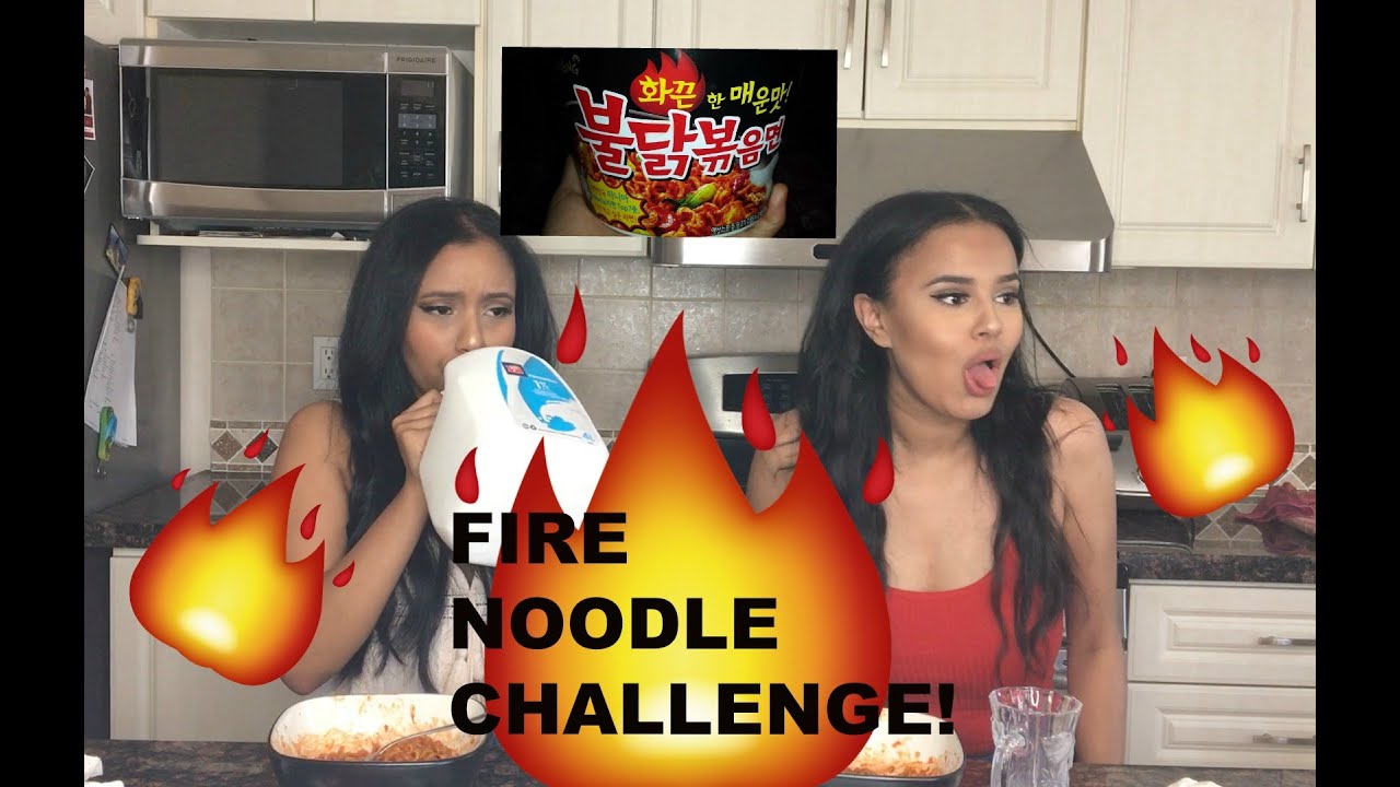 FIRE NOODLE CHALLENGE (DOUBLE THE SPICE!!) | Osh and Akela