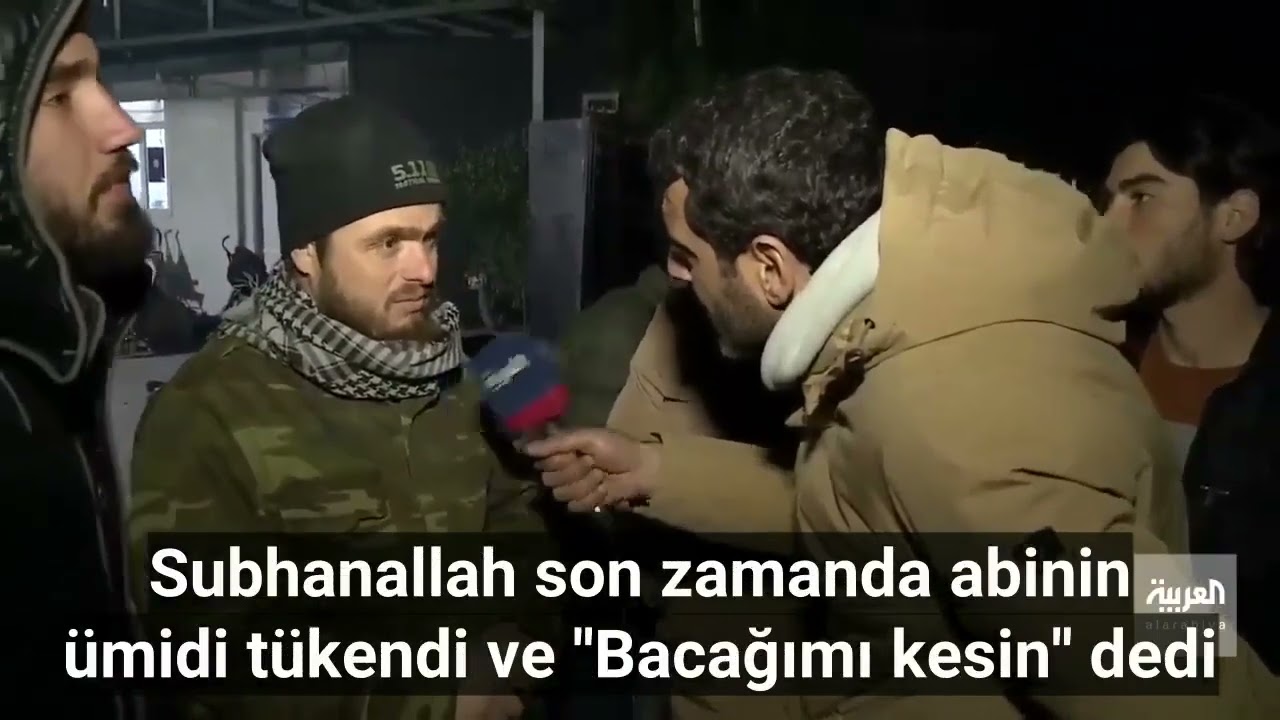 Suriyeli Anlatıyor: Depremde bir Türk bacağını kesmemi istedi