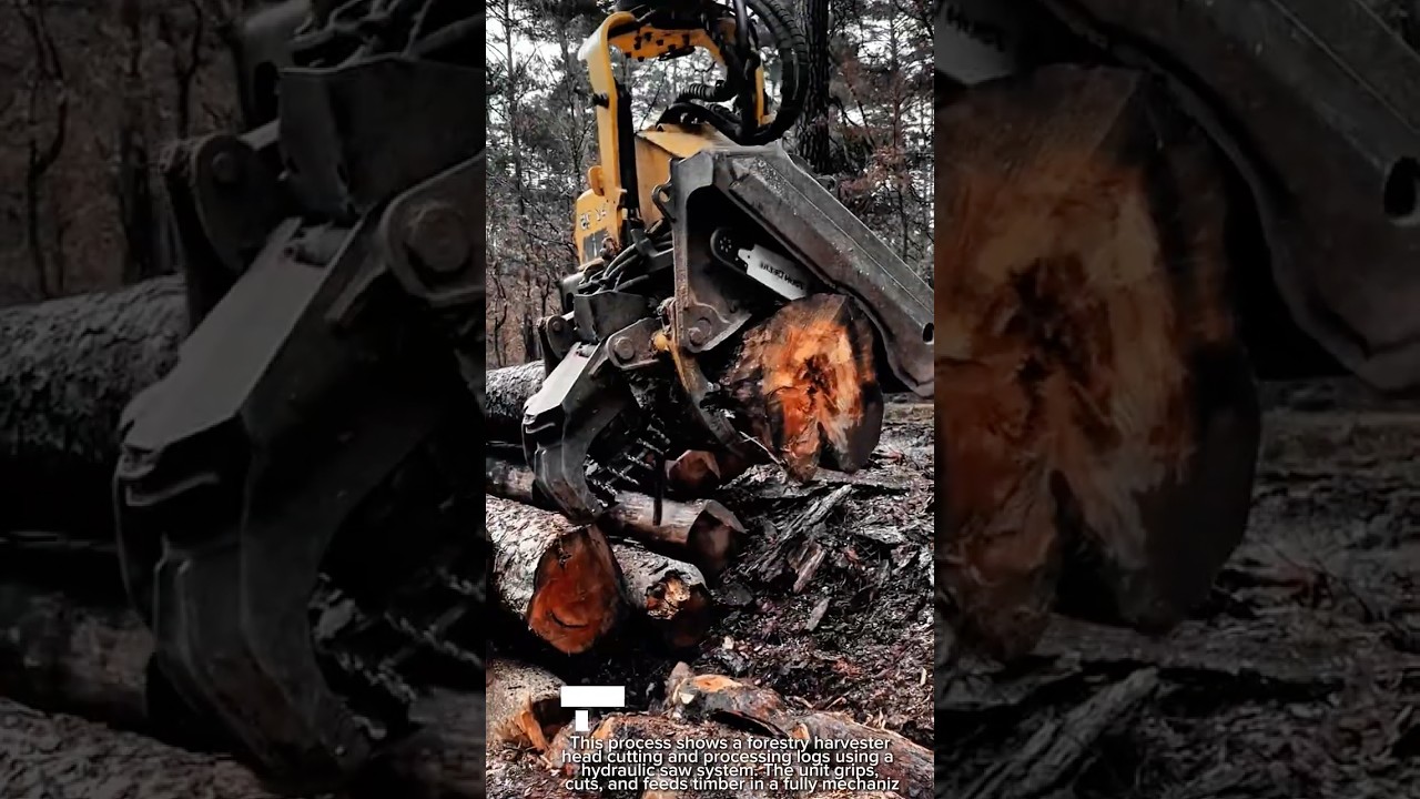 Forestry Harvester Head Work Tool Hydraulic Tree Cutter #worktool