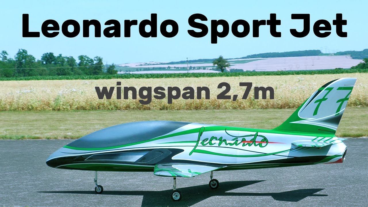 Leonardo Sport Jet Redwings | 2,7m jet turbine RC airplane | 4K | JETS  OVER CZECH 2025