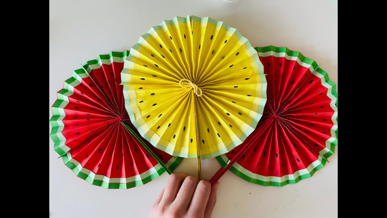 yelpaze yapımı diye yelpaze karpuz yelpaze yapımı.