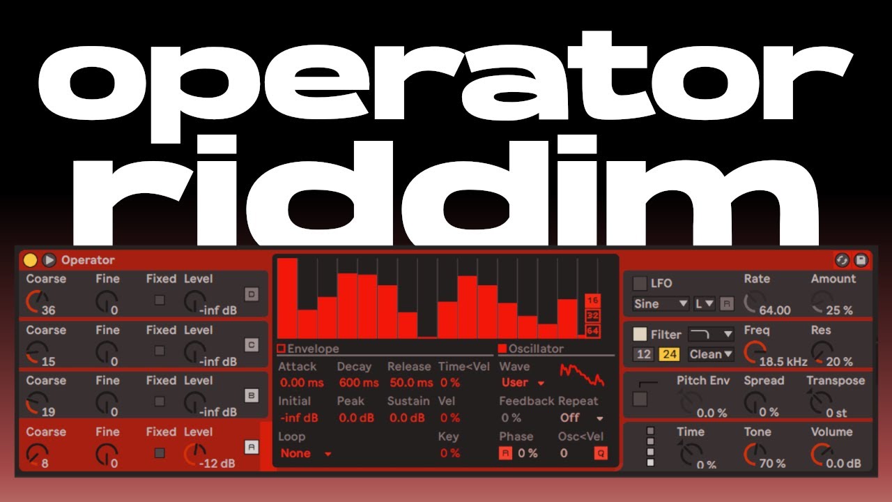 Making Riddim With Operator Only!