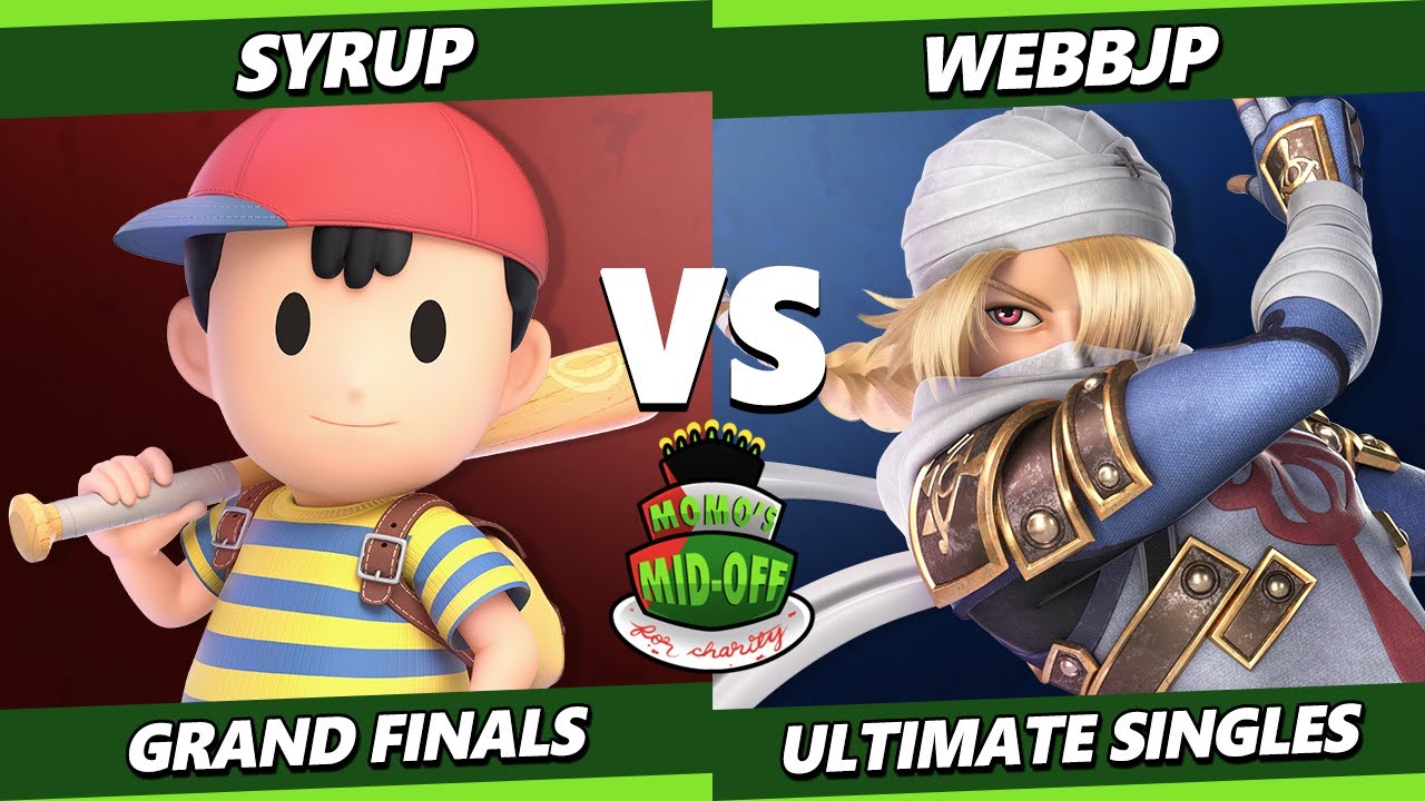 Momo's Mid-Off GRAND FINALS - Syrup (Ness) Vs. WebbJP (Sheik) SSBU Ultimate Tournament