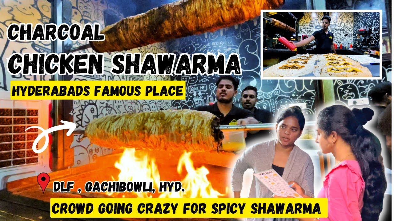 Best Chicken Shawarma in Charcoal | Smoky Docky | DLF street food | Street Food India